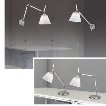 金屬鍍鉻布罩檯燈、壁燈41-24531、24532、24533、24534