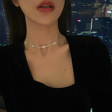 蝴蝶早春項錬女鎖骨錬輕奢小眾頸錬【聚物優品】