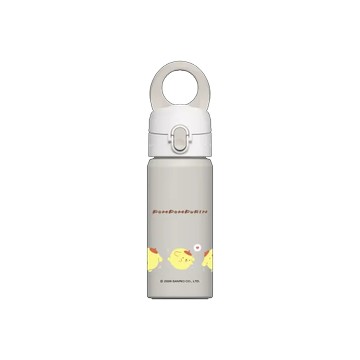 磁吸水壺 AquaStand 不鏽鋼 480cc - 無吸管 貝殼灰 - 三麗鷗-布丁狗30週年 PomPomPurin (30th Anniversary) - 搖擺滾動