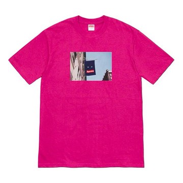 Supreme FW19 Week 1 Banner Magenta Tee