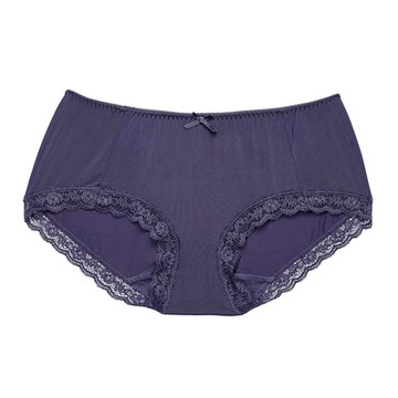 莎薇-冰涼紗 M-LL低腰平口褲(暗紫灰) AS3376FS