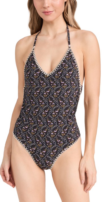Isabel Marant Swan One-Piece Faded Black 38