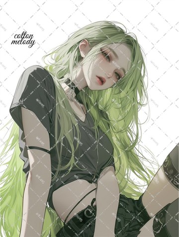 original sticker no.7882 人物貼紙 原創貼紙 人像貼紙 女孩貼紙 原創人物貼紙