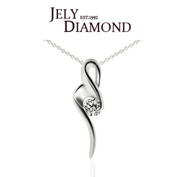 【JELY】奇幻冒險0.30克拉-H&A八心八箭美鑽墜鍊