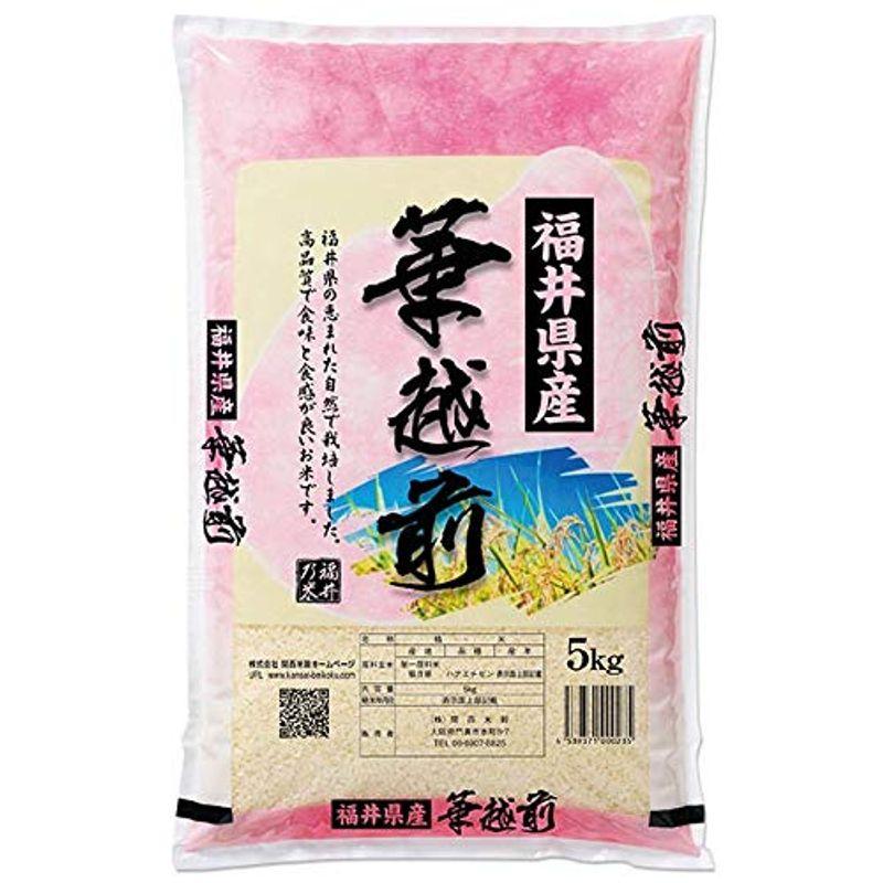 精米福井県産 華越前 ハナエチゼン 白米 5kg 令和4年産