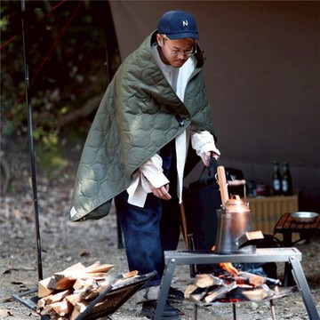 QC-TBL 多功能披毯 篝火毯阻燃棉 兩色售