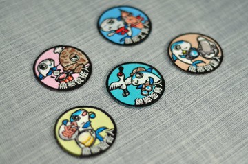 魚鄉人刺繡燙貼布章(共五款)