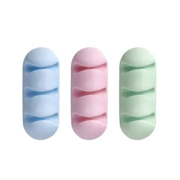 馬卡龍 三卡扣 理線器 (1組2入)