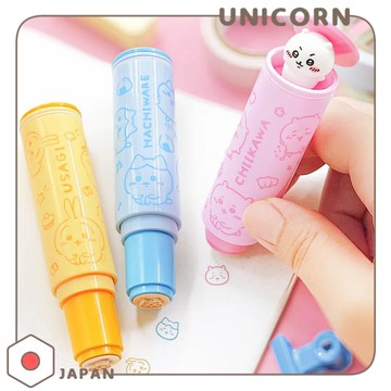 日本代購-吉伊卡哇彈跳公仔印章 可愛印章 文具 手帳印章 姓名印章 chiikawa 吉伊卡哇 小八貓 兔兔 Unicorn