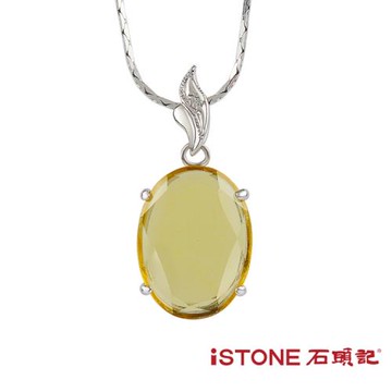 │石頭記│水晶項鍊│晨星│橢圓│黃水晶│