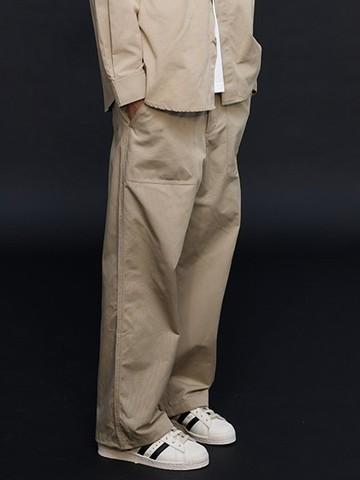 M Label Regular Fit Uniform Pants_Heritage Beige