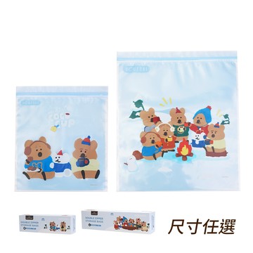 【米森 vilson】DINOTAENG 冬季系列-雙夾鏈保鮮袋M/L(尺寸可任選)