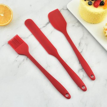 耐高溫烘培工具 食品級硅膠油刷燒烤刷子 硅膠烘焙廚具3件套裝