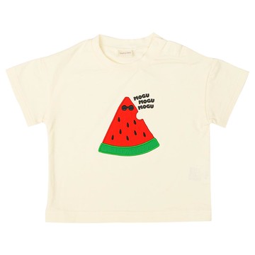 akachan honpo - 短袖T恤-立體造型圖案-米白色