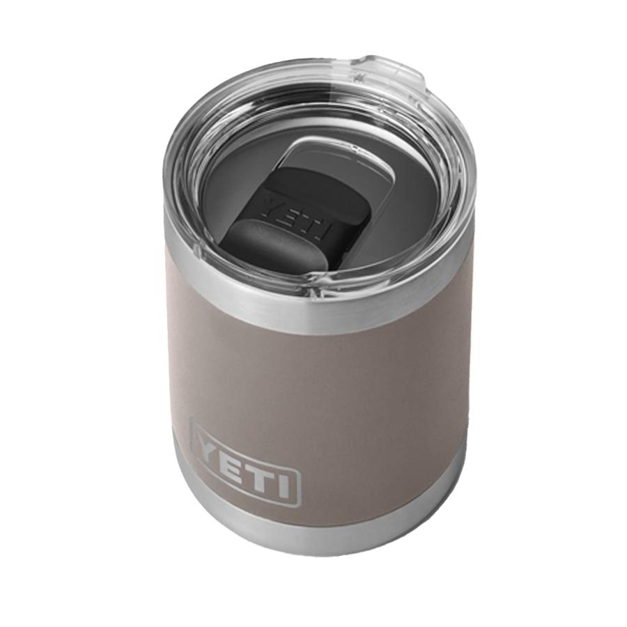 YETI Rambler 10オンス ローボール マグスライダー蓋付き 真空断熱 ステンレス製、シャープテイルトープ