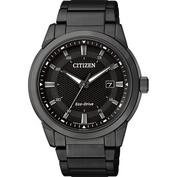 CITIZEN Eco-Drive 都會時尚光動能手錶 百貨周年慶-黑 BM7145-51E