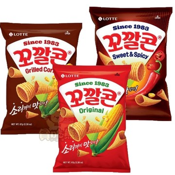*貪吃熊*韓國 樂天 LOTTE 玉米脆角 原味 餅乾 玉米餅乾 黃金脆角 玉片脆餅 金牛角
