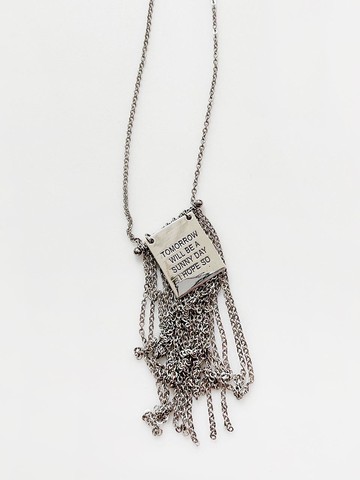 Fringe Chain Long Necklace