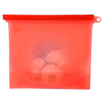 iSFun 密封保鮮食品矽膠保鮮袋1.5L 顏色隨機  1個  23 x 21cm