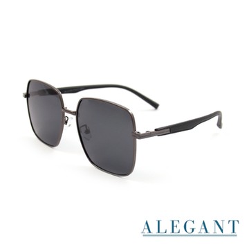 ALEGANT韓系超人氣水黛墨槍灰方框防曬偏光墨鏡│UV400太陽眼鏡│雅仕的聚焦舞台