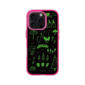 iPhone 16 Pro Clear 粉漾桃 - 馬來貘 Laimo - LAIMO的魔幻森林_黑夜