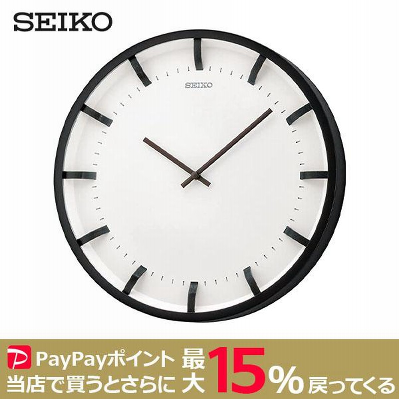 SEIKO 2針クロック 木枠 セイコー 壁掛け時計 | LINEショッピング