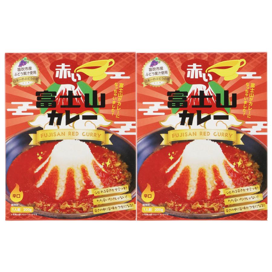 富士山カレー お試しセット B 赤い富士山カレー カレー 惣菜 レトルトカレー 富士山 簡単 温めるだけ カレーライス ポスト投函便