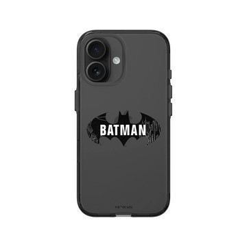 iPhone 16 Clear (相機按鈕) 酷墨灰 - Batman 蝙蝠俠 - Logo