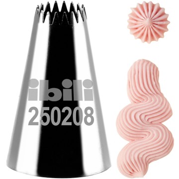《IBILI》西班牙 Sweet 18齒星型花嘴-8mm-- 擠花嘴