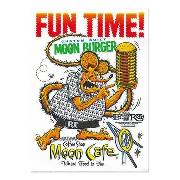 RAT FINK / RATFINK x MOONEYES 老鼠芬克 MQD037 Cafe Sticker 防水 貼紙 車貼 安全帽貼 (1入)