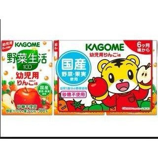 *貪吃熊*日本 可果美 KAGOME 巧虎野菜生活蔬果汁100ML (單入/3入) 幼兒用果菜汁 小孩用蔬果汁