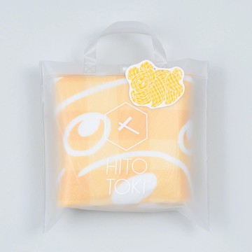 【KING JIM】HITOTOKI 野餐墊(附提袋) 餅乾熊