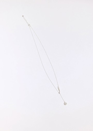 閃閃珠光・可調式純銀項鍊