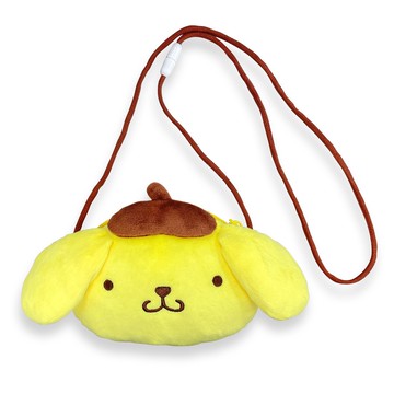 【震撼精品百貨】Pom Pom Purin 布丁狗~日本三麗鷗SANRIO 布丁狗 造型斜背收納包-大臉*26990