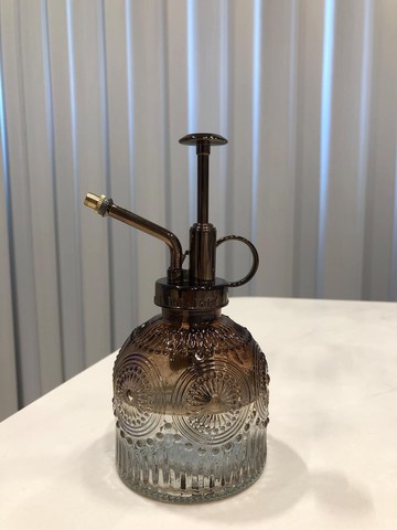 【蕨美植栽】復古向日葵雕刻澆水壺