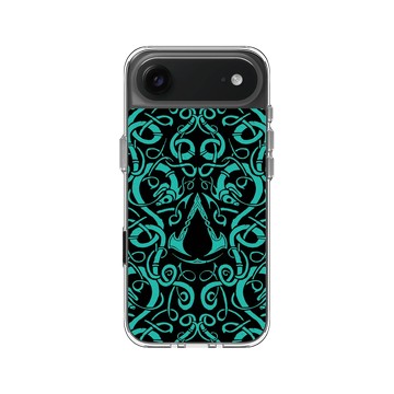 iPhone Air Clear Case（相機按鈕） 透明 - Assassin's Creed - Valhalla - Viking Pattern