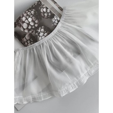 Codibook｜韓國 Qnigirls 當季必備分層褶邊白色裙［預購］裙子 荷葉邊裙 女裝