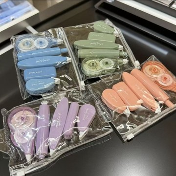 ⚡免運臺灣有貨⚡高顔值修正帶聯盟2多功能ins修正帶套裝可愛靜音改正帶迷你塗改帶