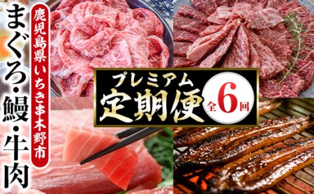 ＜6ヶ月定期便＞いちき串木野プレミアム定期便（マグロ・鰻・牛肉）