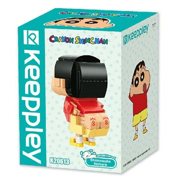 【震撼精品百貨】蠟筆小新_Crayon Shin-chan~Qman啟蒙積木 蠟筆小新公仔 露屁屁外星人*46877