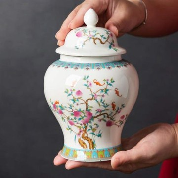 陶瓷茶葉罐大號將軍密封罐家用綠茶紅茶普洱龍井儲存罐防潮存茶罐