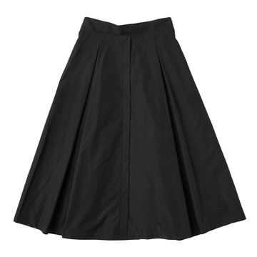 CARET 女款傘狀長裙 - 長款 百褶裙  Free Size  黑色