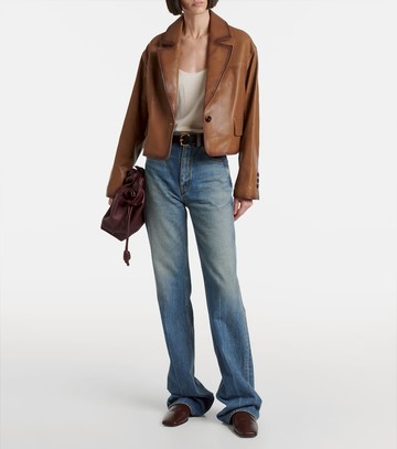 Dorothee Schumacher Cropped leather jacket