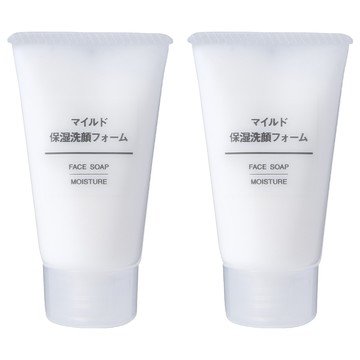 MUJI 無印良品 攜帶用溫和保濕洗面乳  30g  2條