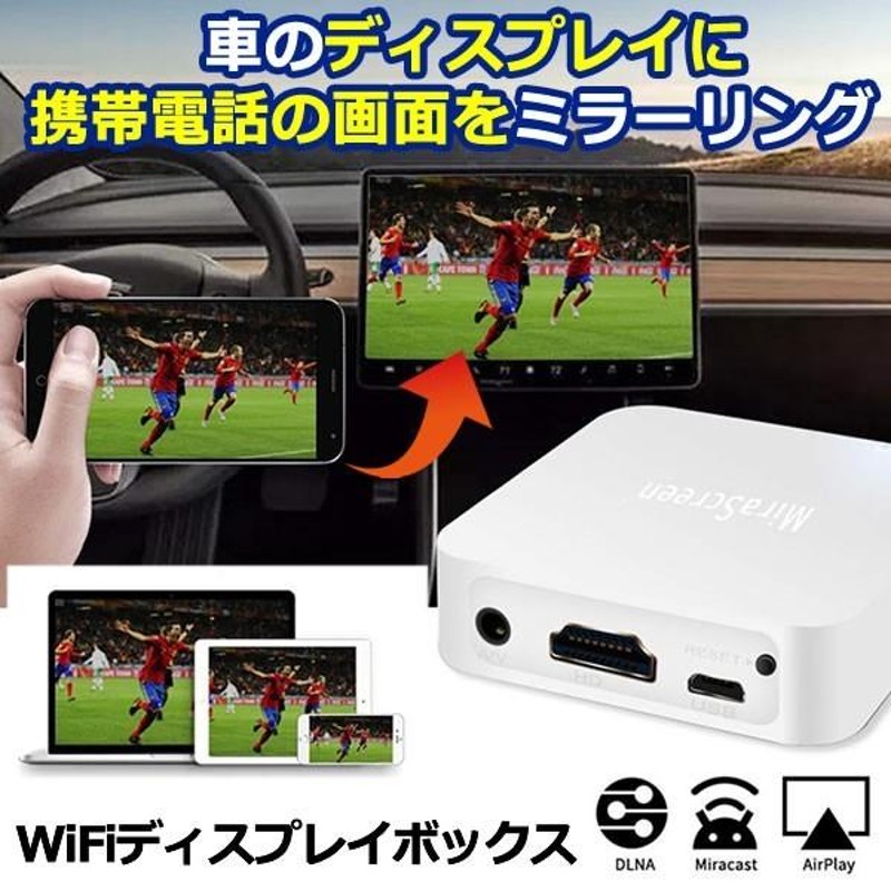 車 WIFI ミラーリング ボックス ワイヤレスディスプレイアダプター 1080P スクリーン 無線 カーナビ接続 スマホ iphone  CARRING | LINEブランドカタログ