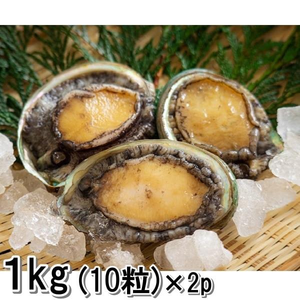 あわび  アカネアワビ １０個（１ｋｇ）×２パック お刺身 ステーキ バター焼き 発送制限あり 説明文要確認