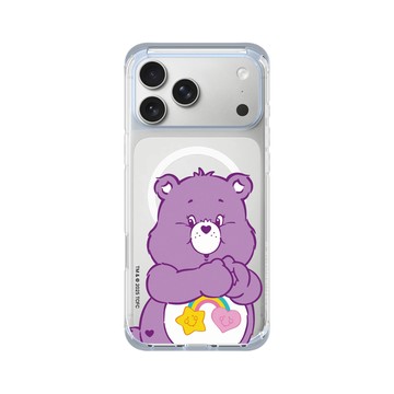 iPhone 17 Pro Max ClearX (MagSafe 兼容) 冰透藍 - Care Bears - Best Friend Bear