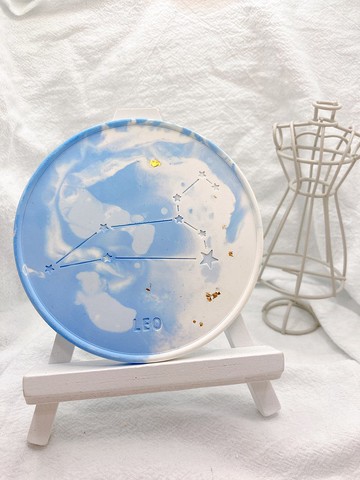 手作 擴香石杯墊 我就是我-獅子座