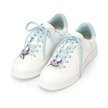 D+AF 【Disney】牡蠣寶寶雙色鞋帶小白鞋