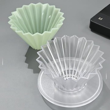 折紙濾杯 手沖咖啡滴濾杯家用小號蛋糕杯V60樹脂防摔過濾杯漏斗